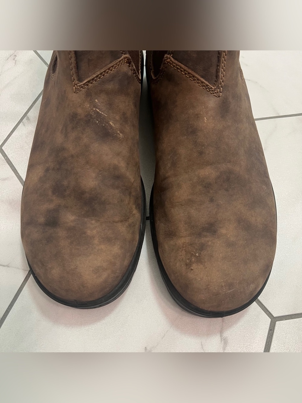 Blundstone 585 Rustic Brown Premium Leather Chelsea Boots Size 10 Mens - Picture 2 of 11